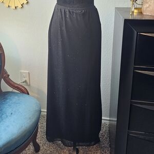 MSK Elegant Black Maxi Skirt
